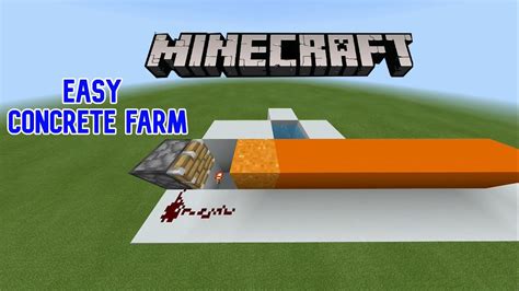 How To Make A (Easy) Concrete Farm (Minecraft Bedrock Edition) 1.17 - YouTube