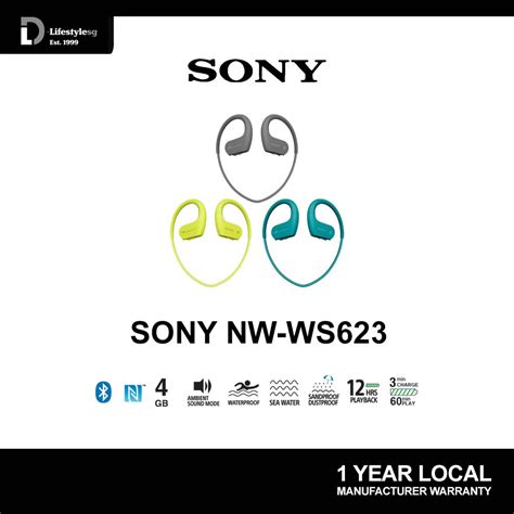 Sony NW-WS623 4GB Wireless Waterproof Walkman + FREE 32GB Memory Card ...