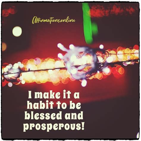 Affirmations for Blessings and Prosperity