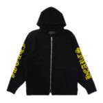 Chrome Hearts Yellow Logo Cashmere Hoodie - chromhearts.com