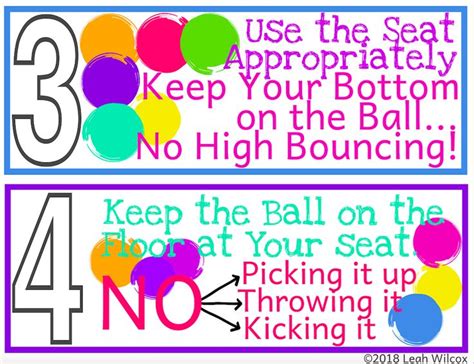 Stability Ball Classroom Rules FREE! | Classroom rules, Teacher life ...