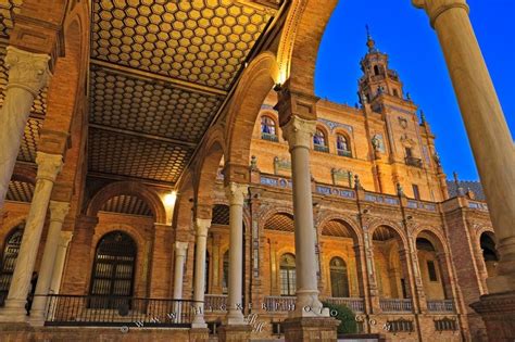 Plaza De Espana Moorish Revival Architecture Seville | Photo, Information