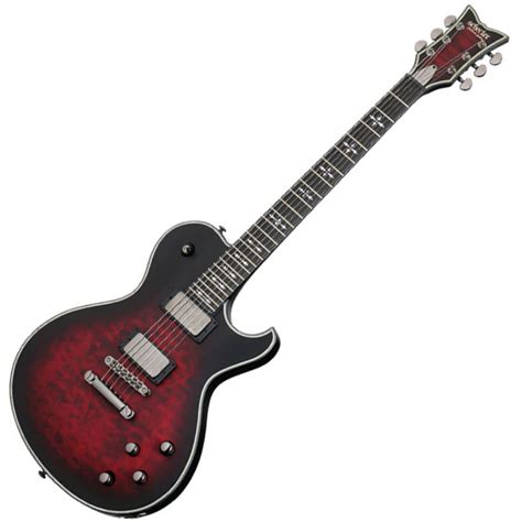 DISC Schecter Hellraiser Extreme Solo 6 M, Ebony, Crimson Red Burst | Gear4music