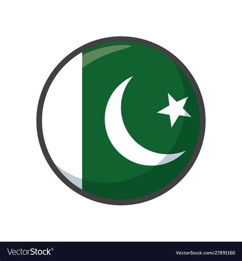 Isolated pakistan flag icon block design Vector Image