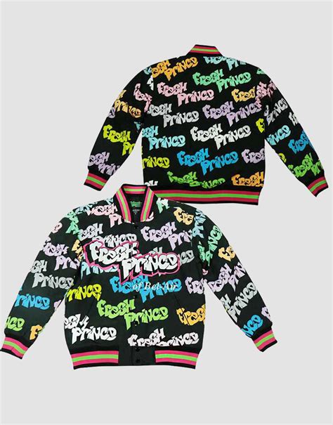 Fresh Prince of Bel Air Academy #14 Graffiti Varsity Jacket – 99Jersey®: Your Ultimate ...