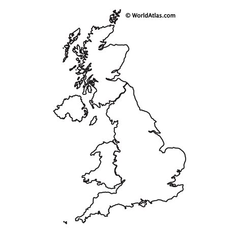 Blank Simple Map Of England Uk Map Outline Printable - vrogue.co