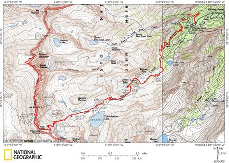 Mount Whitney Trail Map