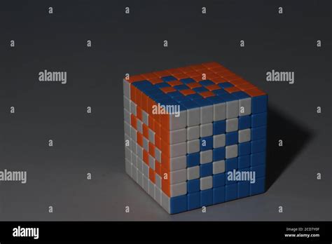 A 7x7x7 Rubik's Cube in a pattern Stock Photo - Alamy