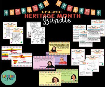 Hispanic Heritage Month Bundle | Hispanic Heritage Month Activities