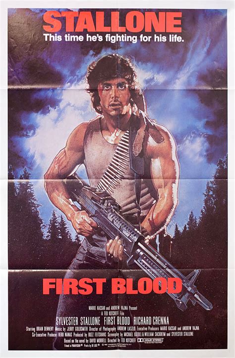 First Blood 1982 U.S. One Sheet Poster - Posteritati Movie Poster Gallery