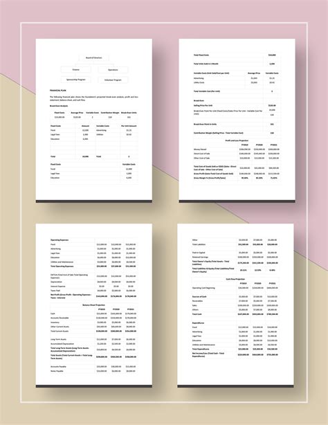 Simple Nonprofit Marketing Plan Template in Word, Pages, Google Docs ...