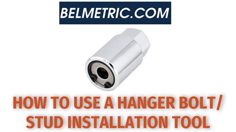 How To Use a Stud/Hanger Bolt Installation Tool - YouTube