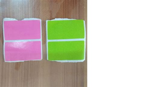 Paper Green and Pink Plain Barcode Label Sticker at Rs 0.8/piece in Kolkata