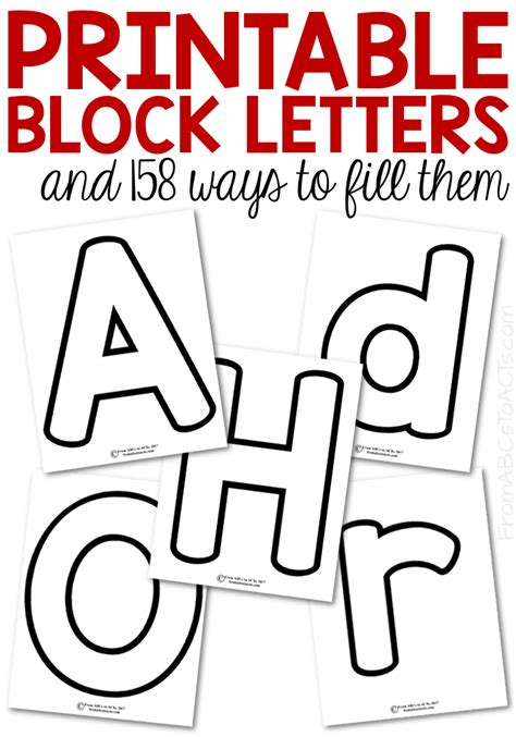 Free Printable Block Letters A-z