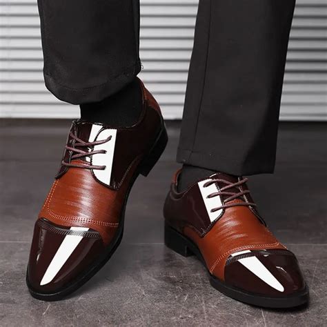 Dress Male Shoes Adult Luxury Leather Shoes Men Business Formal Office ...