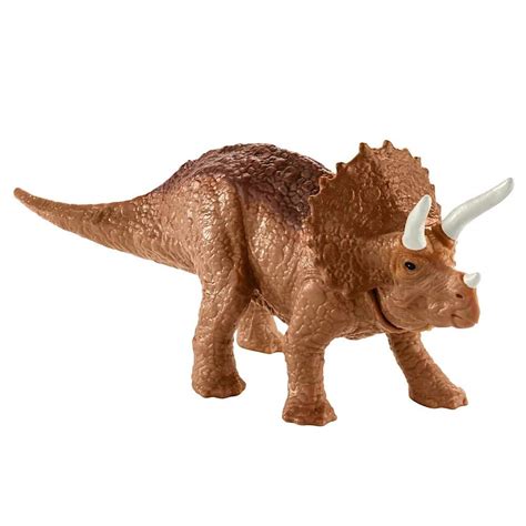 Mini Collectible Dinosaur Figures Inspired by Jurassic World - Brown Triceratops Dinosaur Figure ...