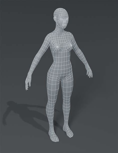 ArtStation - Human Body Base Mesh 10 3D Models Pack | Game Assets