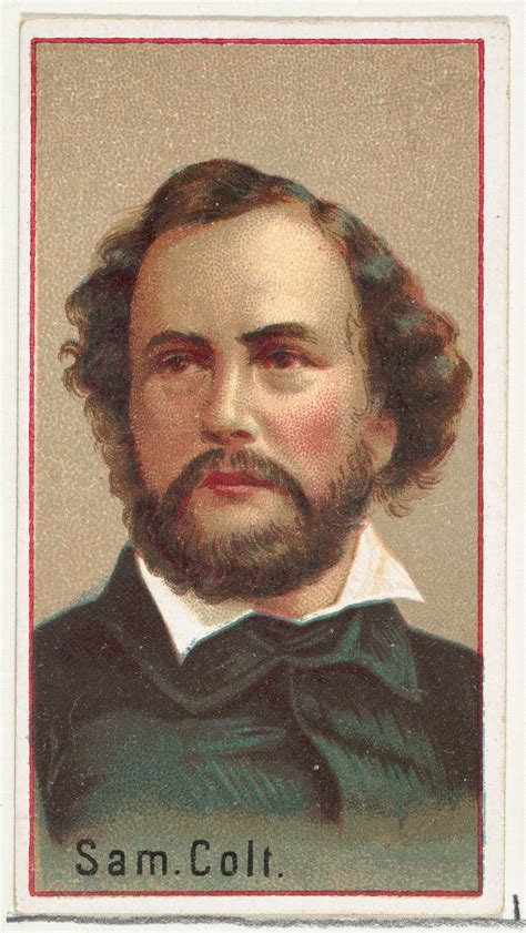 Issued by Allen & Ginter | Samuel Colt, printer's sample for the World's Inventors souvenir ...