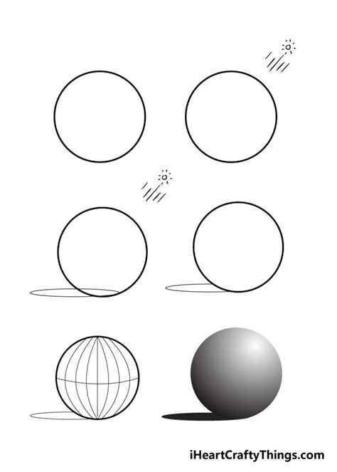 Sphere Drawing - How To Draw A Sphere Step By Step