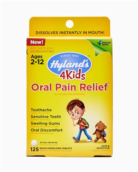 Buy Kids Oral Pain s by Hyland's 4Kids, Natural of Toothache, Swelling ...