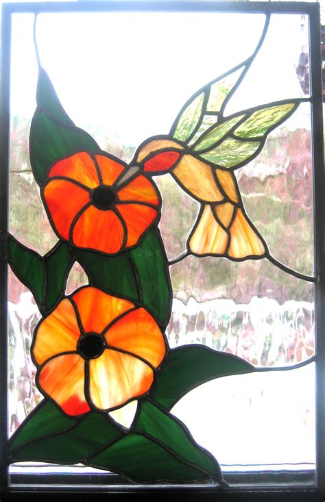 Hummingbird Panel | STAINED GLASS | Pinterest