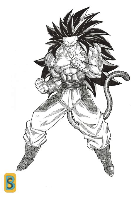 Goku 2nd Ascended SSJ4 by bloodsplach on DeviantArt