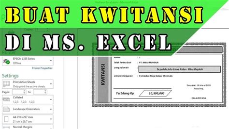 Download File Kwitansi Excel Kosong Terbaru 2021 - Riset