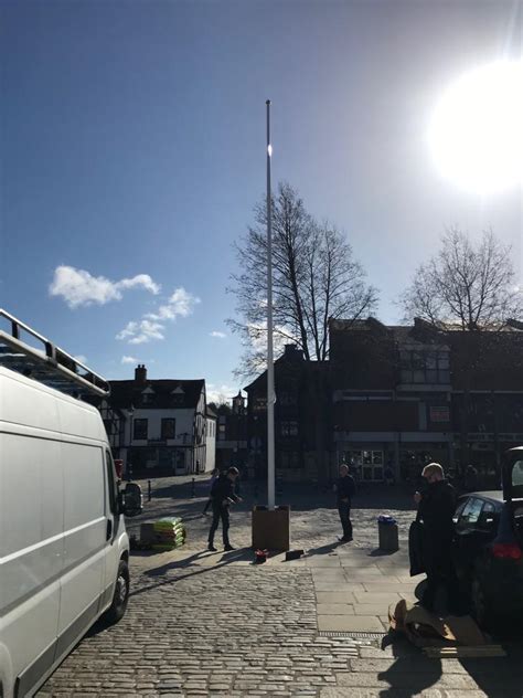 Hitchin Market Place - Harrison Flagpoles