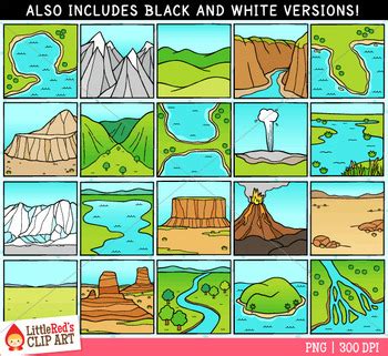 Landforms Clipart Kids