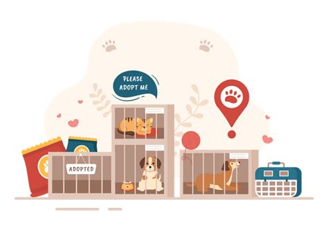 Animal Shelter Illustration - Free Download Buildings Illustrations ...