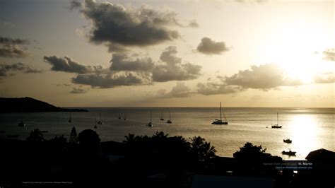 Caribbean Wallpaper Wednesday: Sunset Over Grand Case, St. Martin