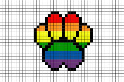 rainbow-paw-pixel-art-pixel-art-animal-colorful-cute-rainbow-paw-pixel-8bit.png (880×581 ...