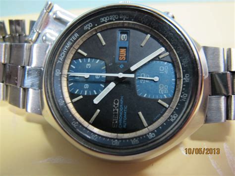 watchopenia: Seiko Chronograph 6138-8030 Blue Black