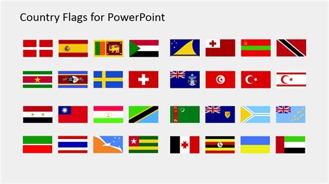 Country Flags Clipart for PowerPoint (S to Z) - SlideModel