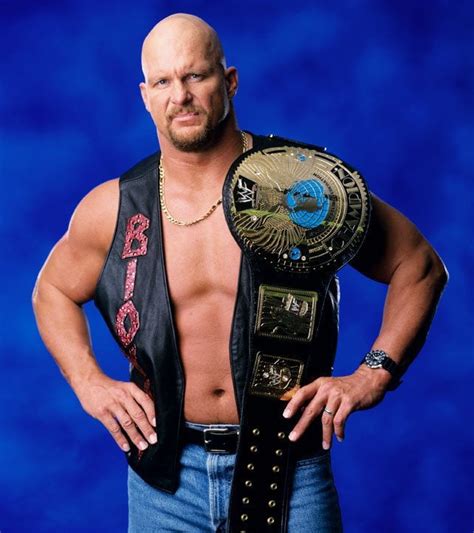 Stone Cold Steve Austin with the "Big Eagle" WWF Championship (V2, pre ...