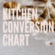 FREE Printable Kitchen Conversion Chart – Baking Like a Chef