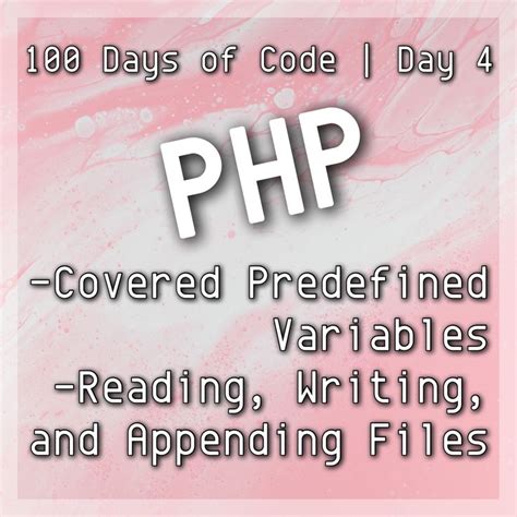 100 Days of Code! PHP | Coding, Web design tips, 100th day