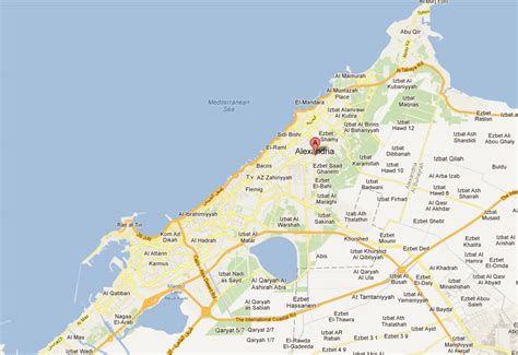 Alexandria Map and Alexandria Satellite Image