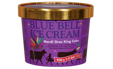 Mardi Gras King Cake Ice Cream Blue Bell - Cake Walls