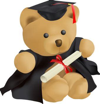 Teddy Bear Graduation clip art