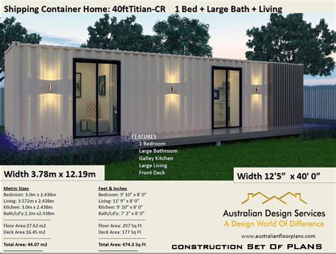 Shipping Container Home 40 Foot Full Construction House - Etsy