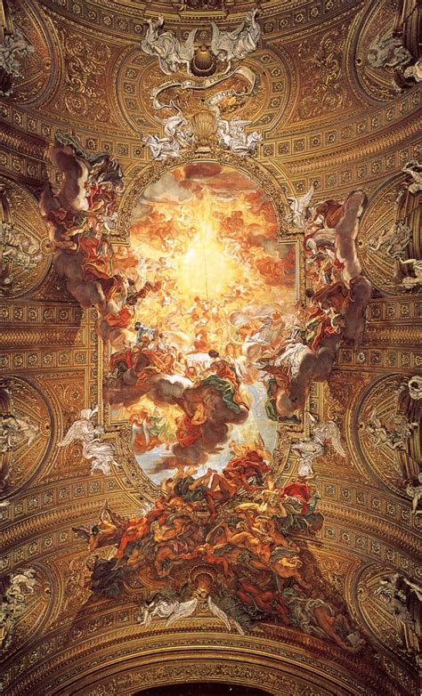 Baciccia [Giovanni Batista Gaulli] – Triumph of the Name of Jesus (1676-1679) fresco ceiling ...