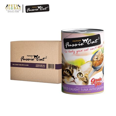 Fussie Cat Wild Caught Tuna with Salmon (400g x 24 cans) | Shopee Singapore