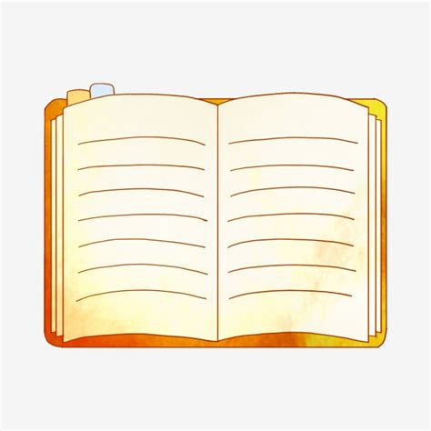 Open Notebook With Pencil Clipart