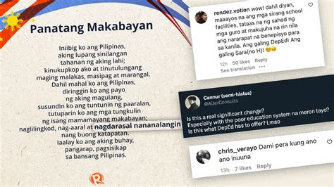 Netizens question DepEd’s priorities after Panatang Makabayan amendment