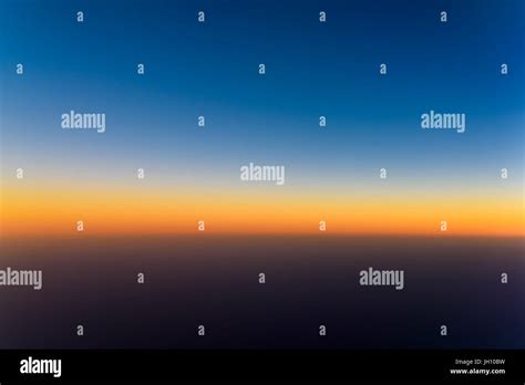 Aerial Photo Of Ocean Sunset Stock Photo - Alamy