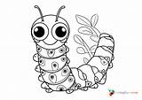 Caterpillar coloring Page – Coloring Corner sketch template
