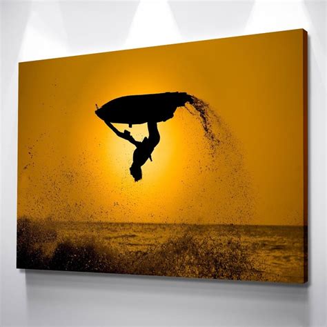 Jet Ski Backflip Canvas Set Poster Home Decor Artwork | Etsy