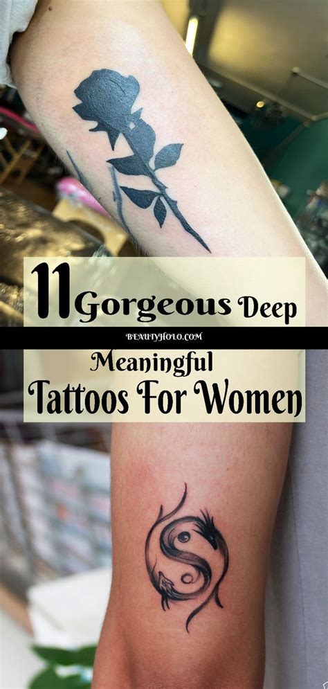 11 Gorgeous Deep Meaningful Tattoos For Women - Beautyholo in 2023 | Meaningful tattoos for ...