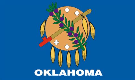 Oklahoma State Flag as a graphic illustration free image download